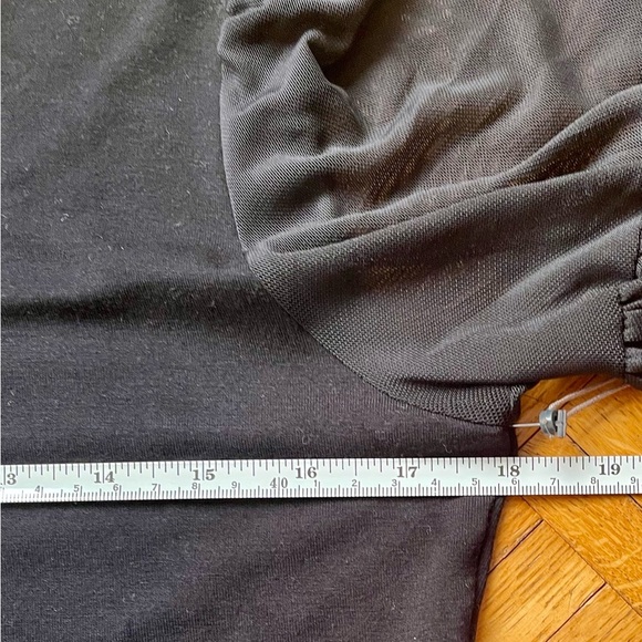 Vince Canuto Black Blouse with Sheer Sleeves. Size Small NWT - Picture 7 of 8